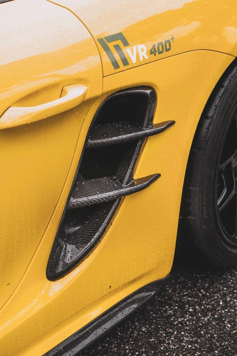 TAKD Carbon Side Vents for Porsche 718 Cayman / Boxster / GTS 2017-ON Carbon Fiber