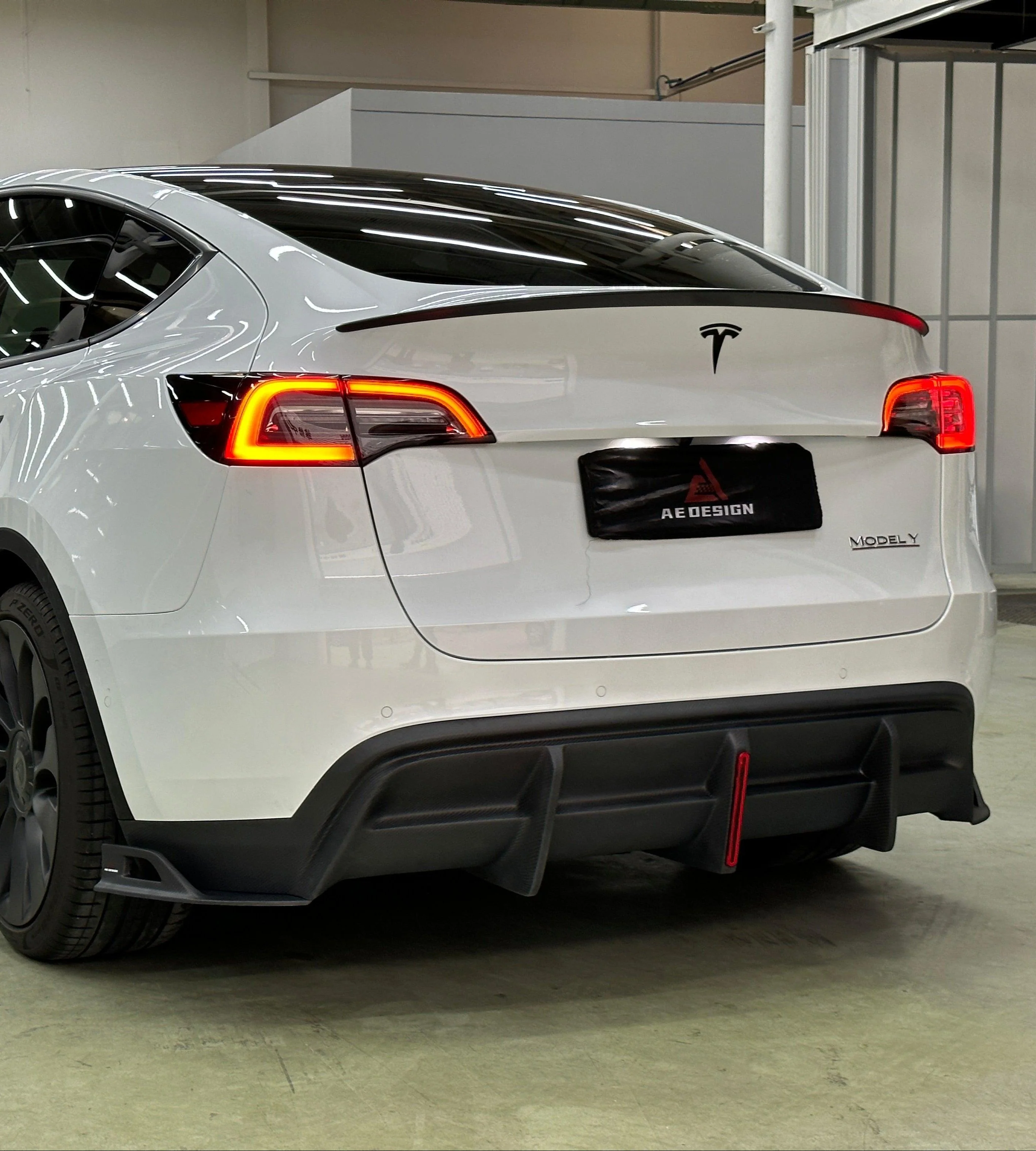 ArmorExtend AE Design Rear Diffuser for Tesla Model Y Carbon Fiber 2020-2025