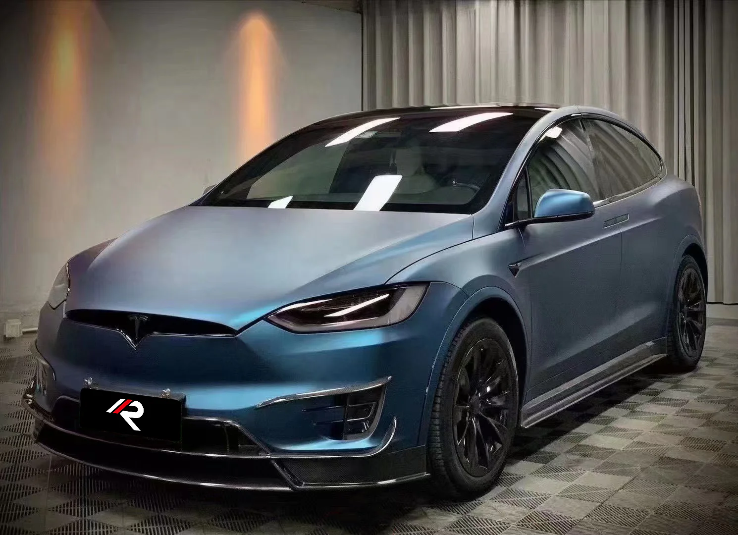 Aero Republic RZ Style Side Skirts for Tesla Model X P100D 100D 90D 75D 60D 2016-2021 Carbon Fiber