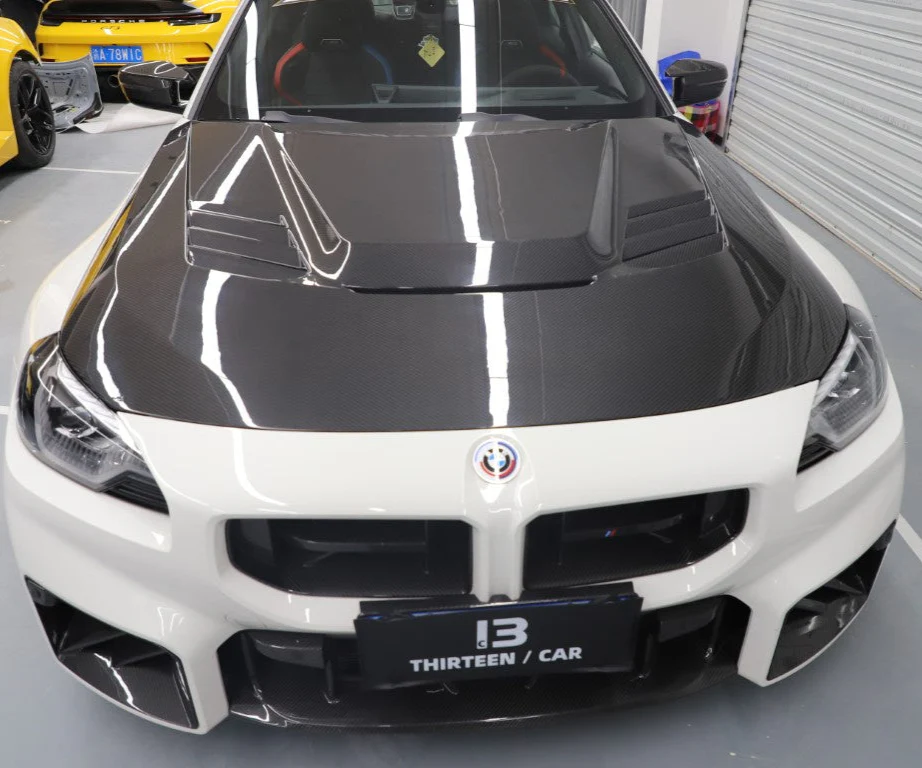 Aero Republic Vor V1 Style Hood for BMW M2C M2 G87 & 2 Series M240i G42 2022-ON Dry Pre-preg Carbon Fiber