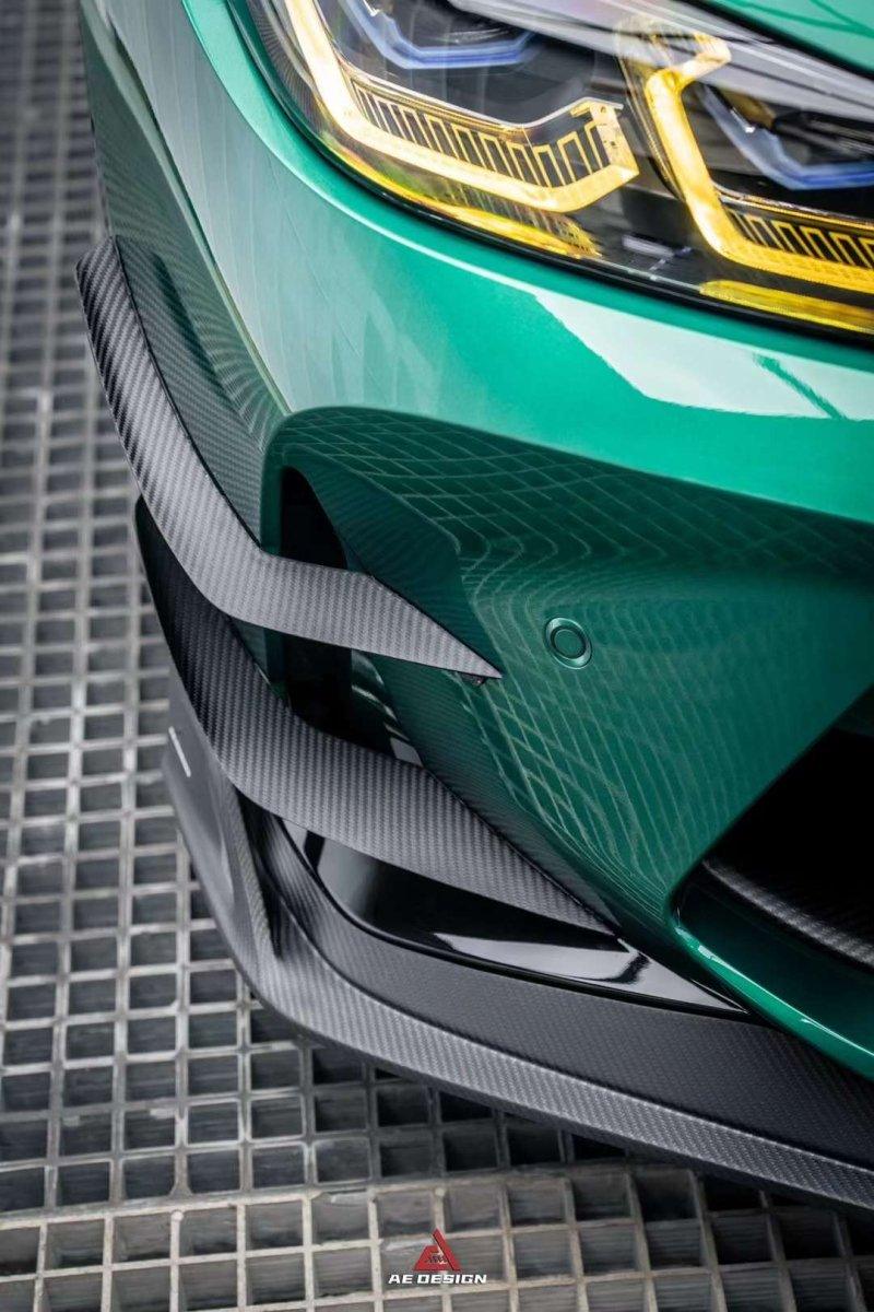 ArmorExtend AE V2 Front Canards for BMW M3 G80 G81 M4 G82 G83 Carbon Fiber