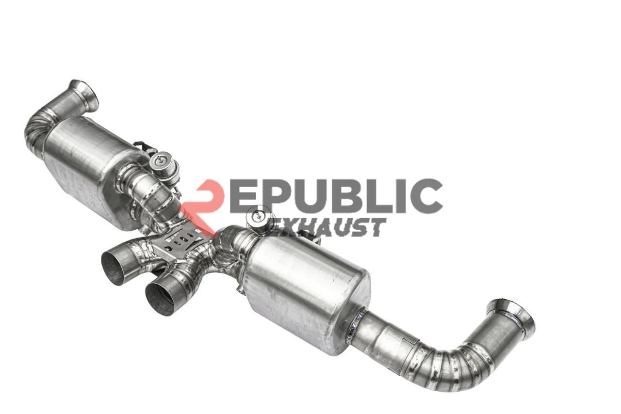 Republic Exhaust Axle-back Exhaust Quad Exit Tips for Porsche 911 991.1 GT3 2015-2016 Titanium/Stainless Steel