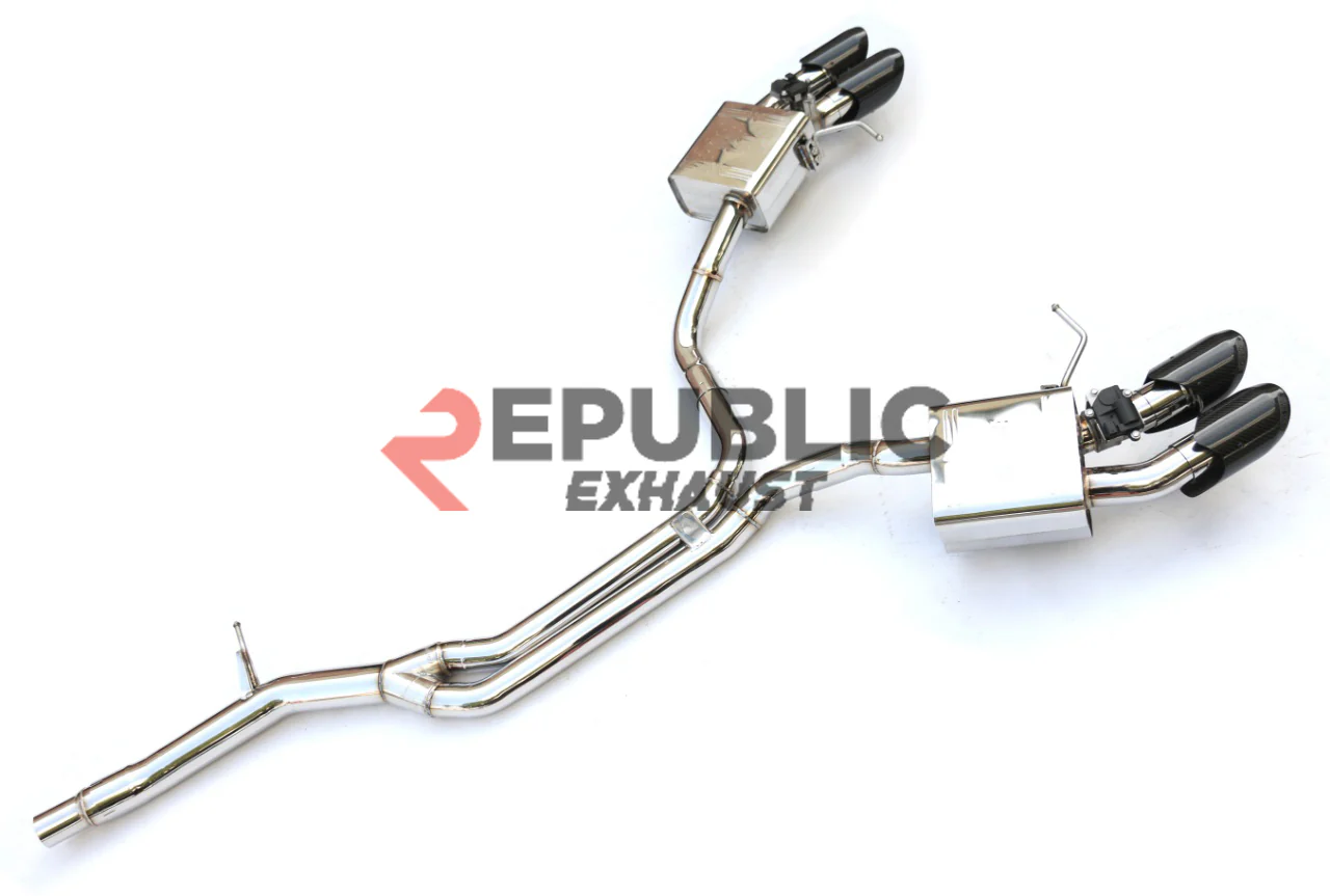 Republic Exhaust Catback Exhaust with Valve for Porsche Macan 95B.1 Turbo 2015-2018 Titanium/Stainless Steel