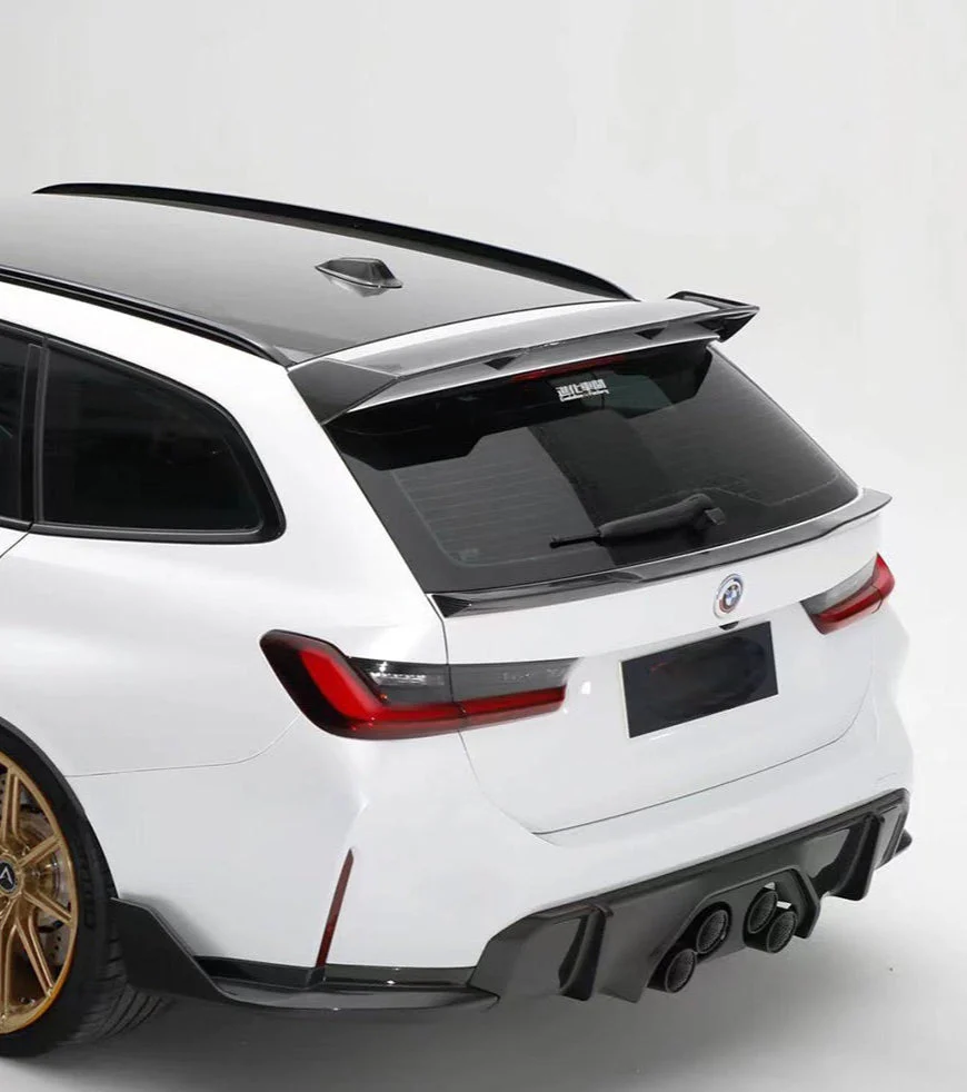 Geex Village Hommage+ Rear Roof Spoiler for BMW M3CS/C G81 2021-ON & 3 Series M340i G21 2019-ON Dry Pre-preg Carbon Fiber