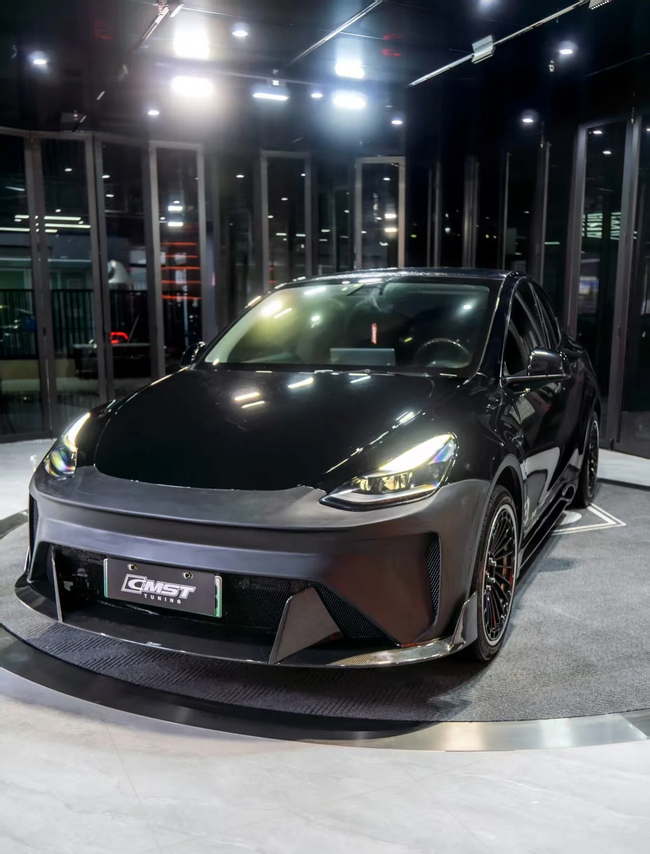 CMST Tuning Front Bumper & Lip for Tesla Model Y Performance AWD 2020-2025 Carbon Fiber/FRP