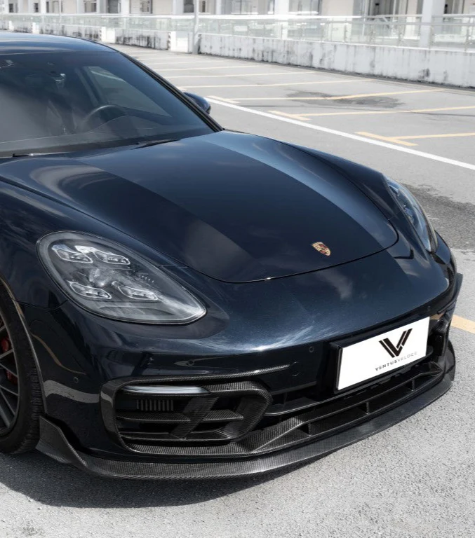 Ventus Veloce Front Lip for Porsche Panamera 971.2 RWD/Base/4/4S 2021-2023 Dry Pre-preg Carbon Fiber
