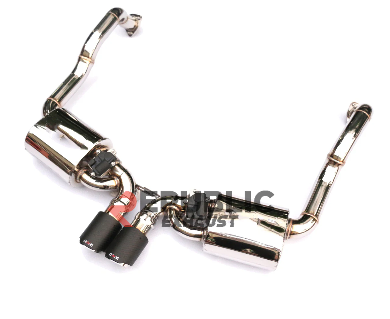 Republic Exhaust Axle-back Exhaust Center Exit for Porsche Cayman/Boxster 987.2 2009-2012 Titanium/Stainless Steel