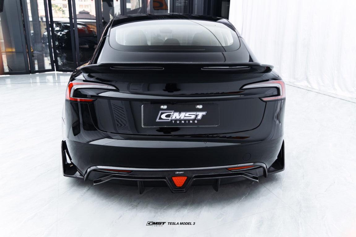 CMST Tuning V2 Rear Spoiler for Tesla Model 3 Highland / Performance Sedan Carbon Fiber