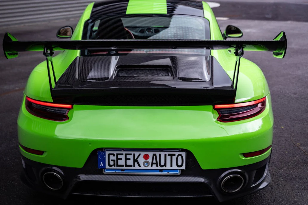 DuPont Tech Rear Diffuser for GT2RS Conversion Style Rear Diffuser Dry Pre-preg Carbon Fiber