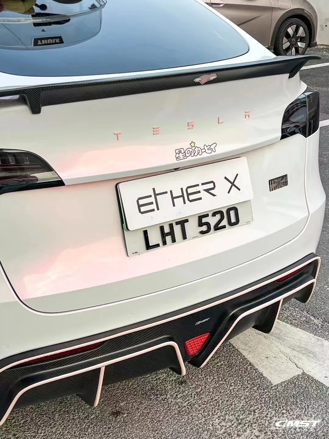 CMST Tuning V2 Rear Trunk Spoiler for Tesla Model Y Performance AWD Carbon Fiber/FRP