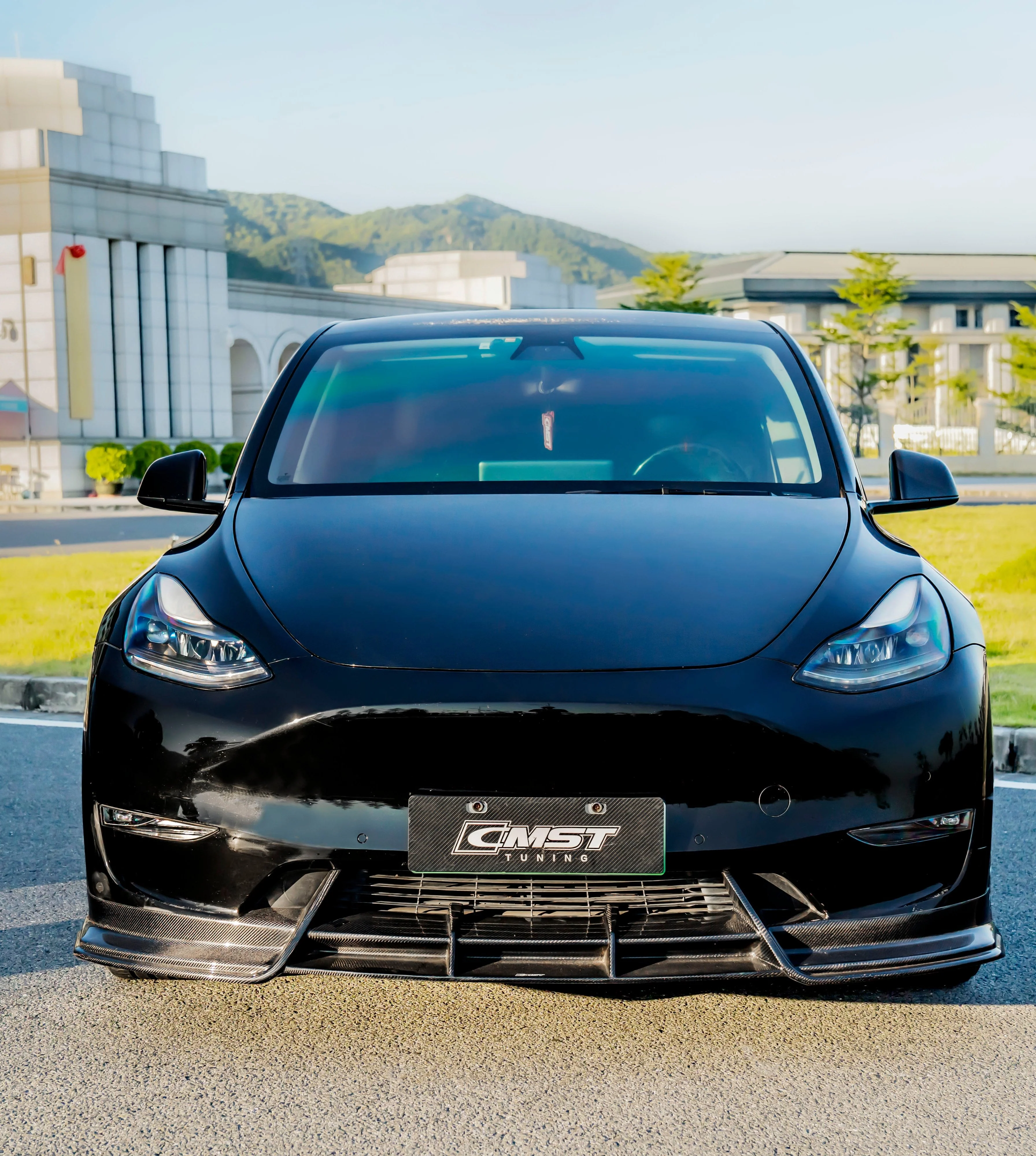 CMST Tuning Front Lip for Tesla Model Y Performance AWD Long Range RWD Standard Carbon Fiber/FRP