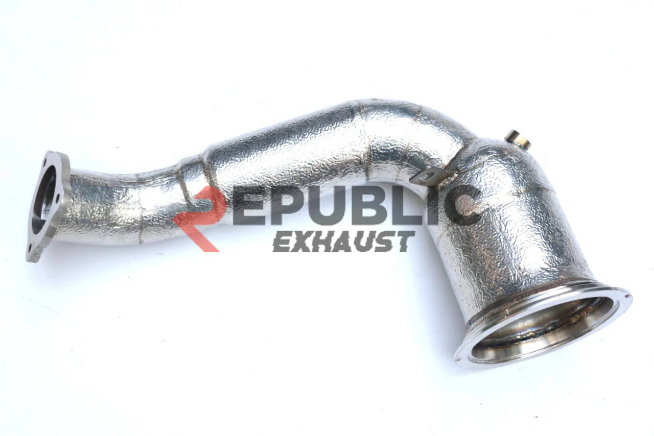 Republic Exhaust 100 & 200 & 300 CELL & Test Pipe/No Cat Downpipe for Porsche Panamera 4 971.1 2017-2020 Stainless Steel