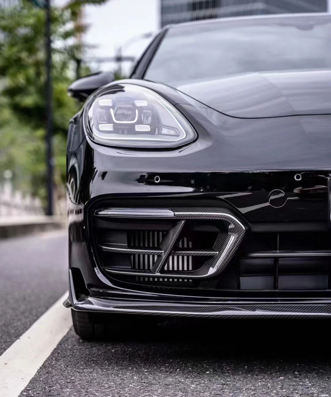 Ventus Veloce Front Air Intakes for Porsche Panamera 971.2 RWD/Base/4/4S 2021-2023 Dry Pre-preg Carbon Fiber