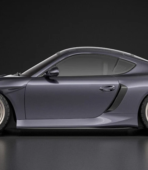 Robot Craftsman TITANISM STUKA Widebody Side Skirts for Porsche 987.1 987.2 Cayman & Boxster 2005-2012 Carbon Fiber/FRP