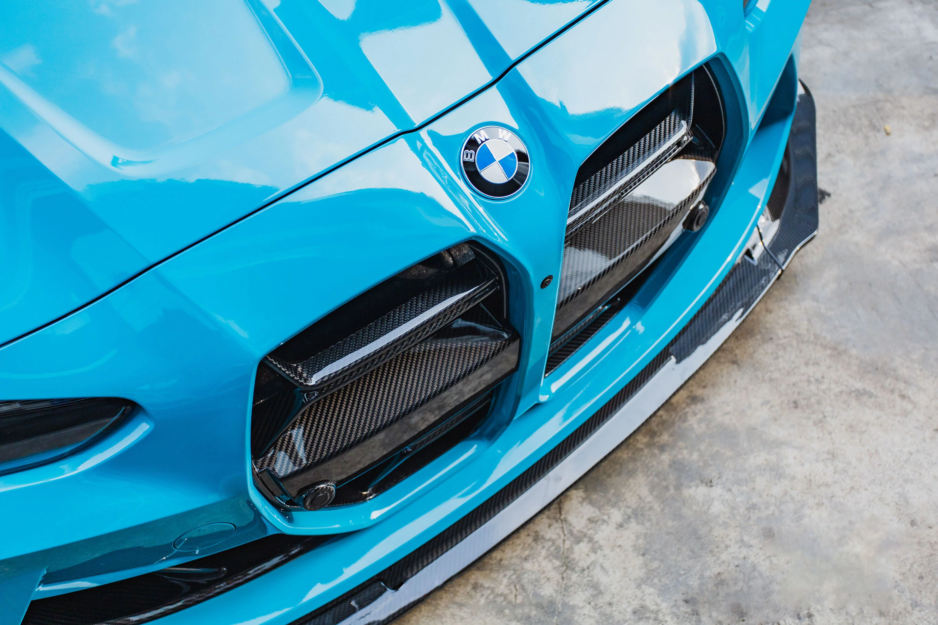 Aero Republic V Style Front Lip for BMW M3/C/CS G80 G81 & M4/C/CS G82 G83 Carbon Fiber
