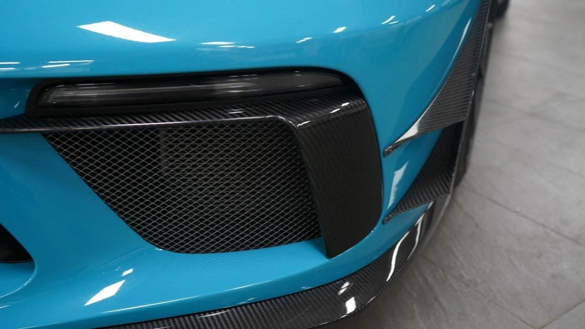 Karbel Carbon Front Bumper Upper Valences for Porsche 911 991.2 GT3 Pre-preg Carbon Fiber