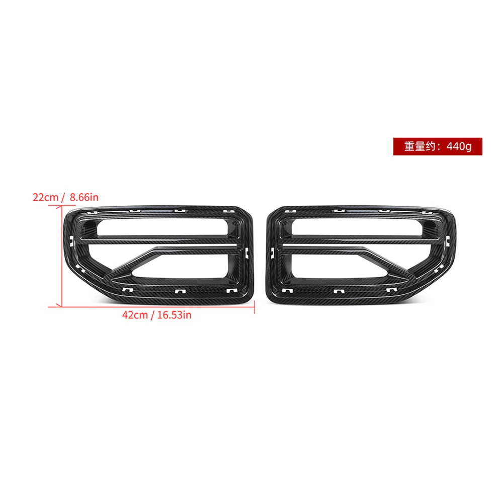 SOOQOO USA SQ-V Front Kidney Grill for BMW M2 M2C G87 2023-ON Dry Pre-preg Carbon Fiber