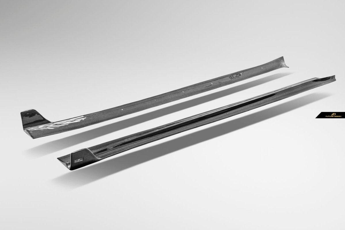 Future Design Carbon Fiber SIDE SKIRTS for Tesla Model 3