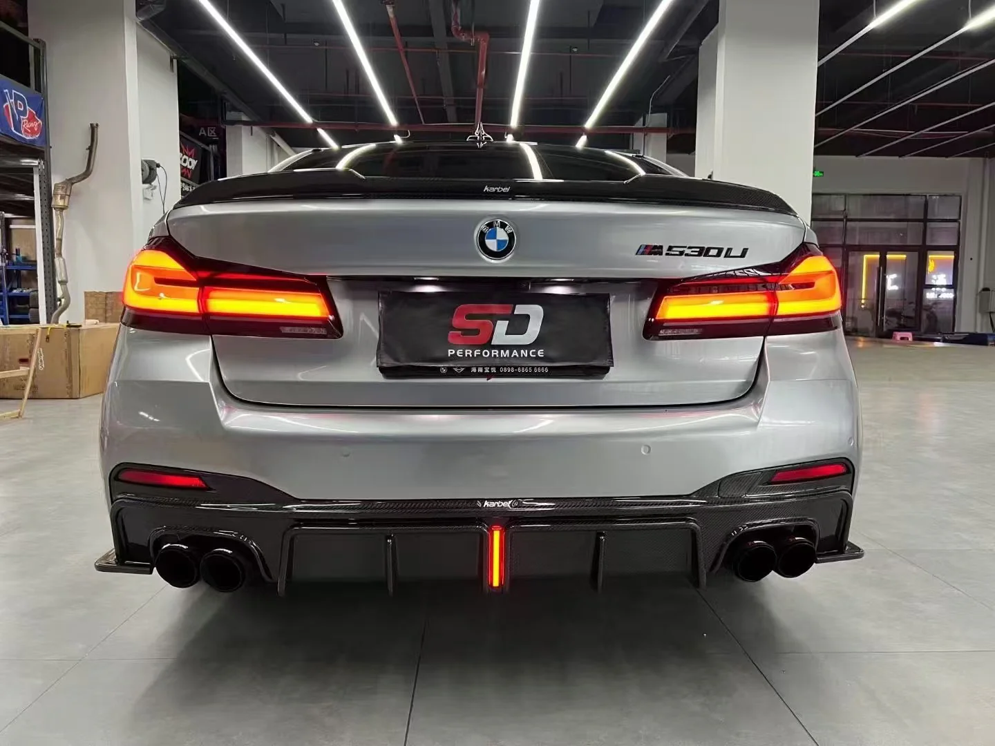 Karbel Rear Spoiler for BMW M550 540 530 G30 M5/M5C(S) F90 Sedan Pre-preg Carbon Fiber