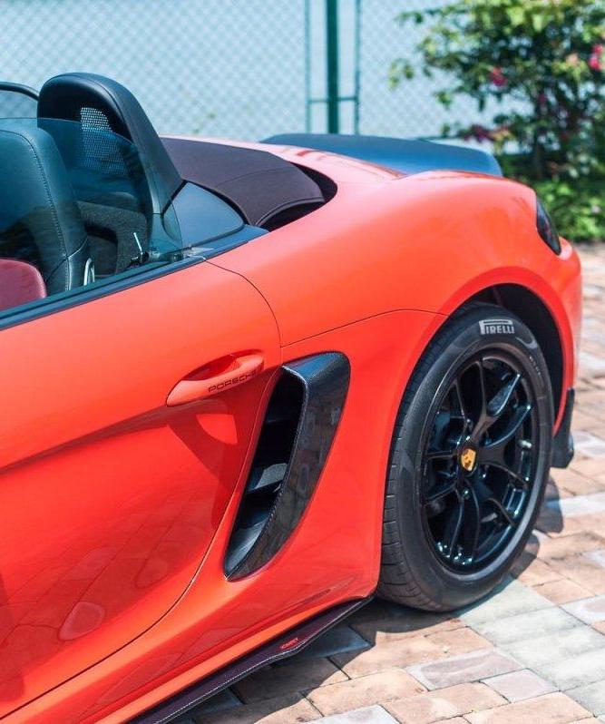 CMST Tuning Side Vents for Porsche 718 Cayman Boxster GT/S/4 Spyder Carbon Fiber/FRP