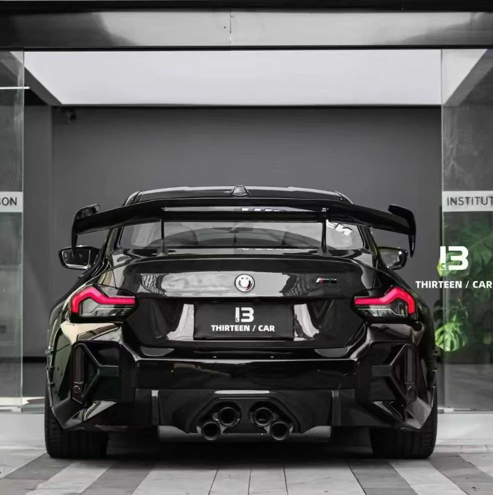 Aero Republic ADR Style Rear Wing & Brace for BMW M3 G80 & 3 Series 330i M340i G20 2019-ON Dry Pre-preg Carbon Fiber