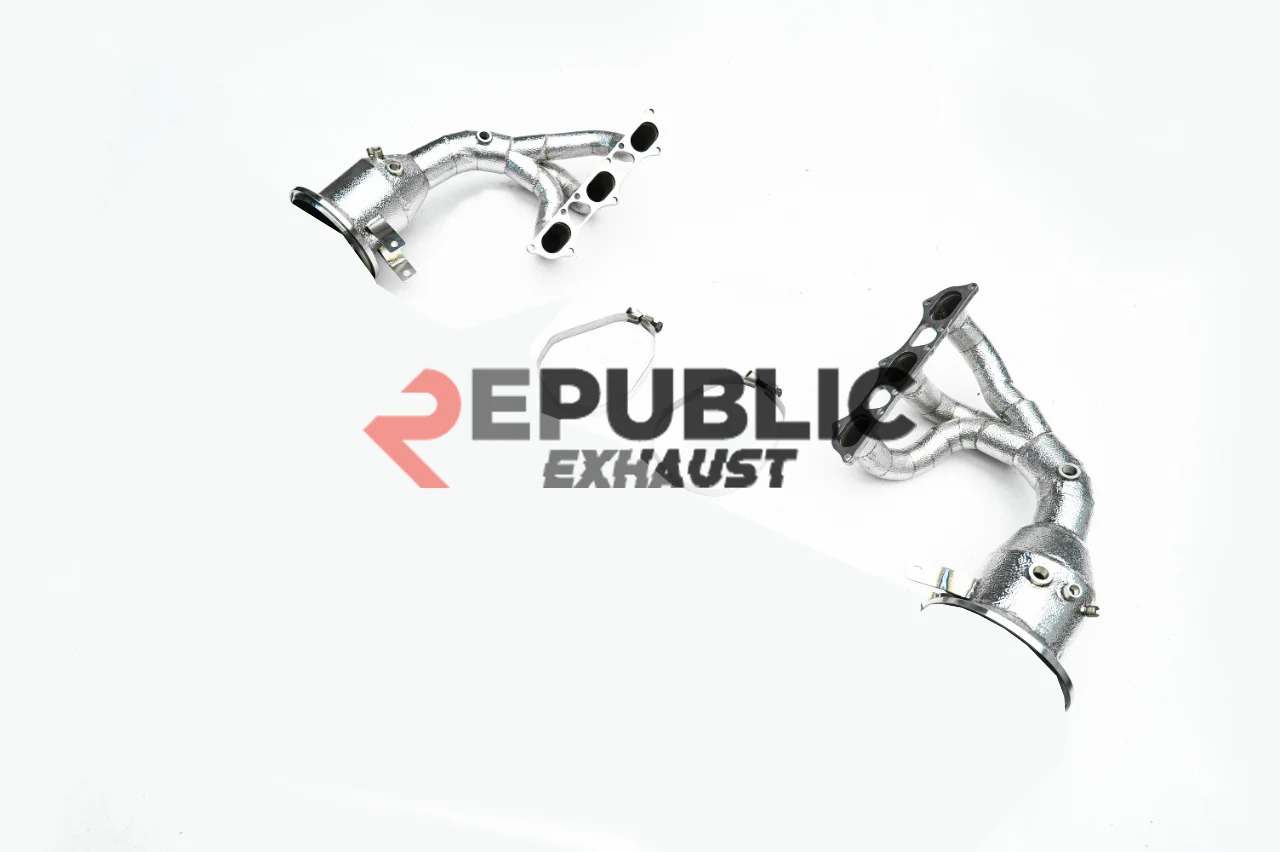 Republic Exhaust Straight Pipe Headers for Porsche 911 992.1 GT3 2020-2024 Stainless Steel