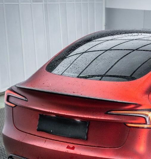 ArmorExtend AE Rear Spoiler for Tesla Model 3 Highland / P Sedan Pre-preg Carbon Fiber