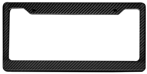 Aero Republic US Style USA North American Spec 2-Hole Carbon Fiber License Plate Frame for Vehicle Dry Pre-preg Carbon Fiber
