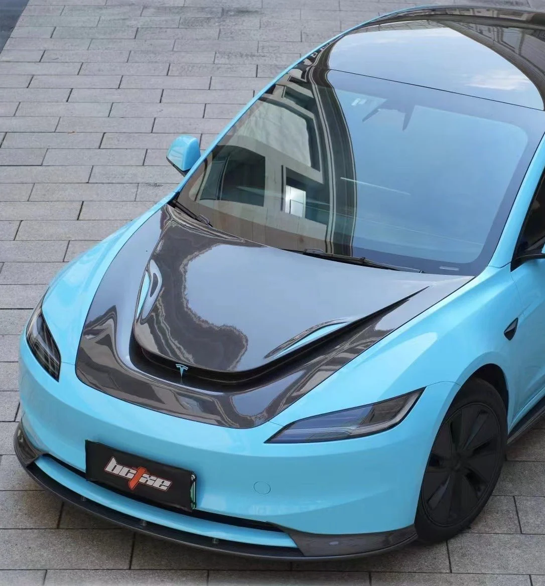 BCTXE Tuning Front Lip for Tesla Model 3 Highland 2024-ON Carbon Fiber