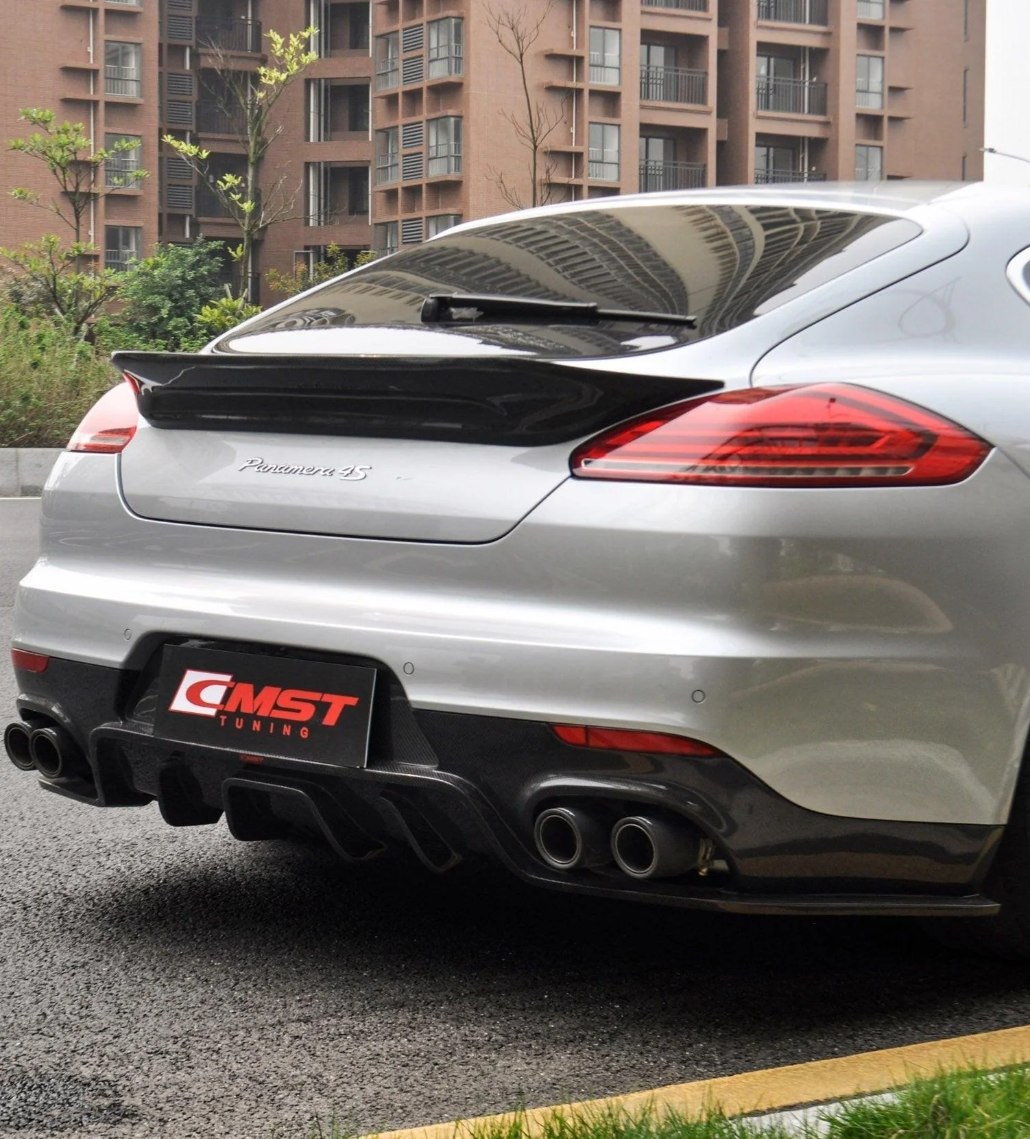 CMST Tuning Rear Diffuser for Porsche Panamera 970 970.2 4S GTS Turbo S Carbon Fiber/FRP