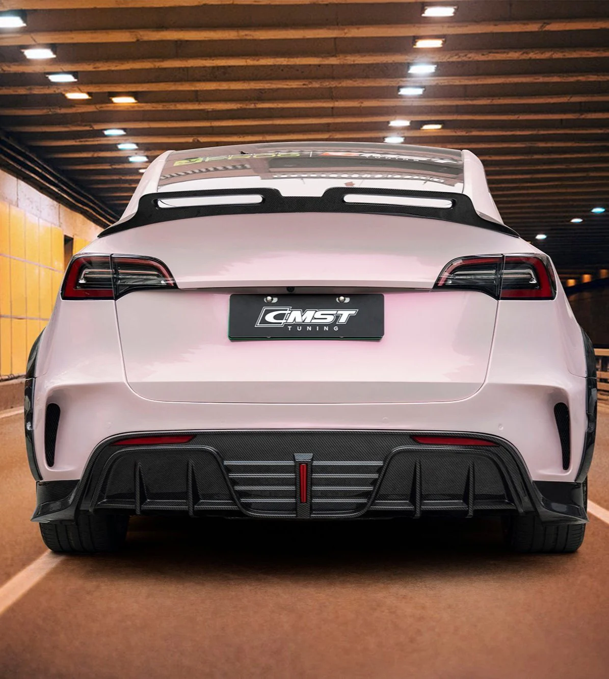 CMST Tuning Rear Bumper for Tesla Model Y Performance AWD Long Range RWD Carbon Fiber/FRP
