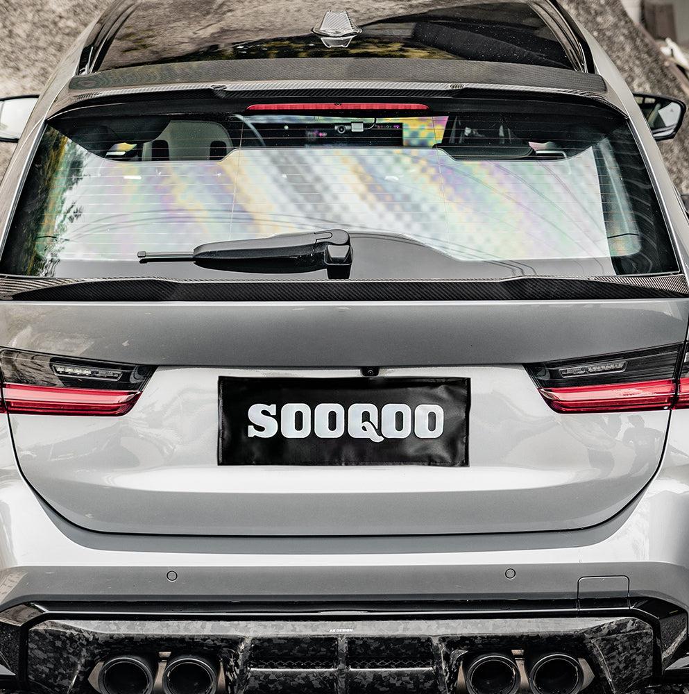 SOOQOO USA Rear Lip Spoiler for BMW M3 G81 2021-ON Dry Pre-preg Carbon Fiber