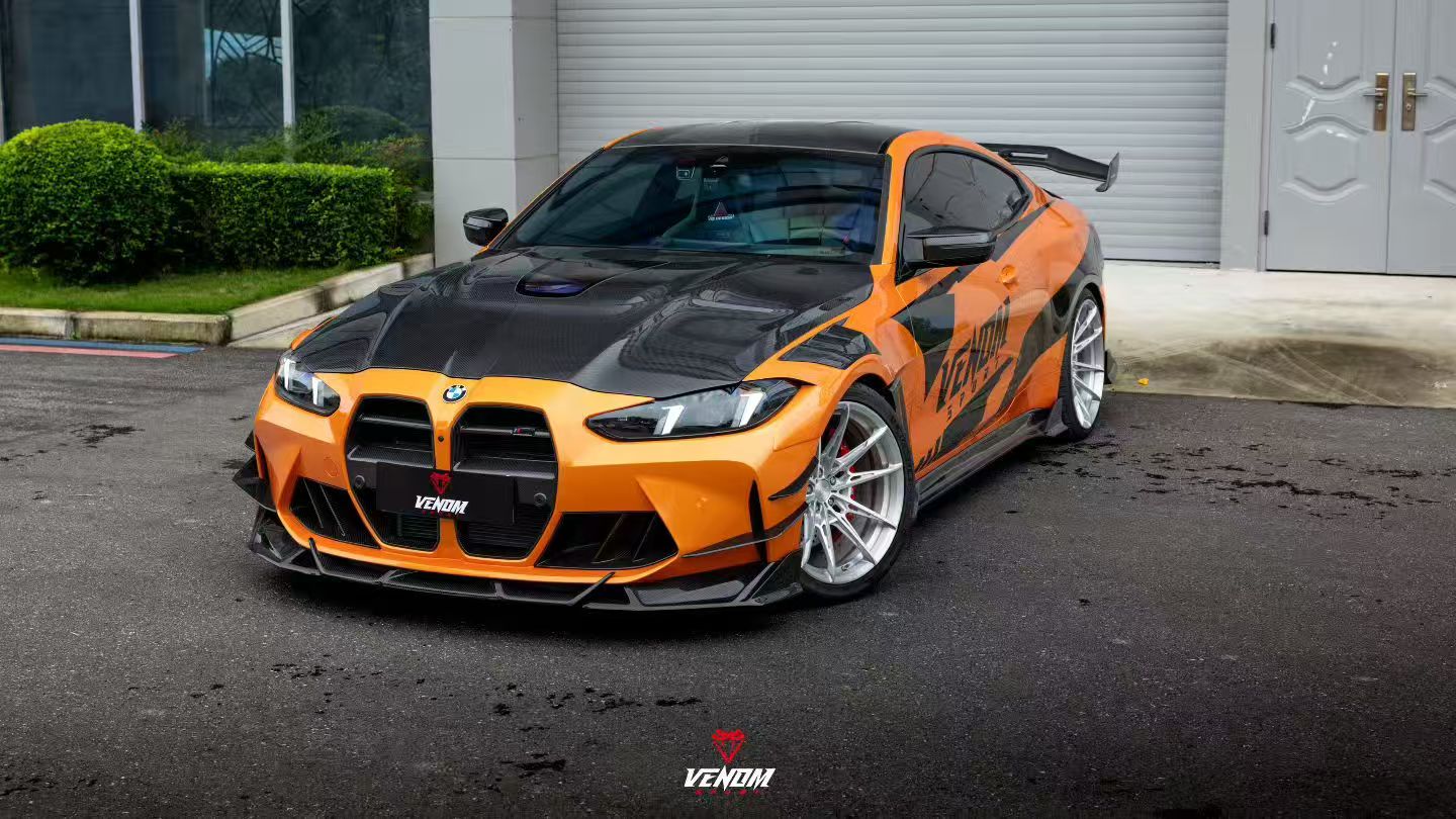 ArmorExtend Venom Sport Series Front Canards for BMW G80 G82 G83 M3 M4 Dry Pre-preg Carbon Carbon Fiber