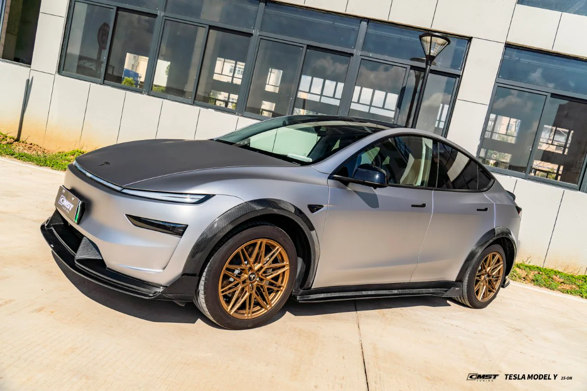 CMST Tuning V5 Front Lip & Splitter for Tesla Model Y Juniper Base 2026-ON Carbon Fiber / FRP
