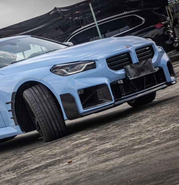 Aero Republic MP Style Front Side Vent Trim Replacement for BMW M2 M2C G87 Carbon Fiber