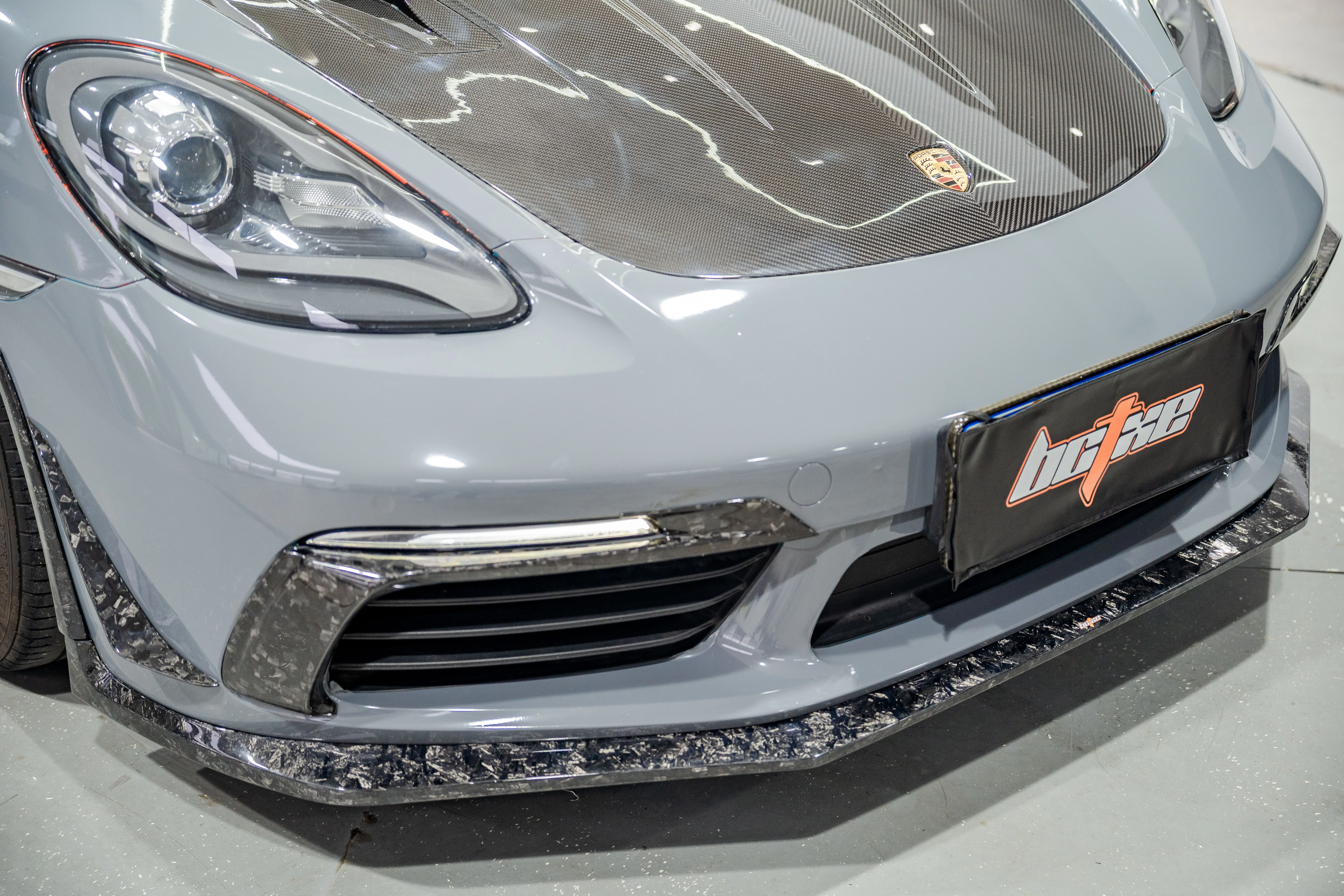 BCTXE Tuning Upper Valences for Porsche 718 Cayman/Boxster GTS 2017-ON Dry Pre-preg Carbon Fiber