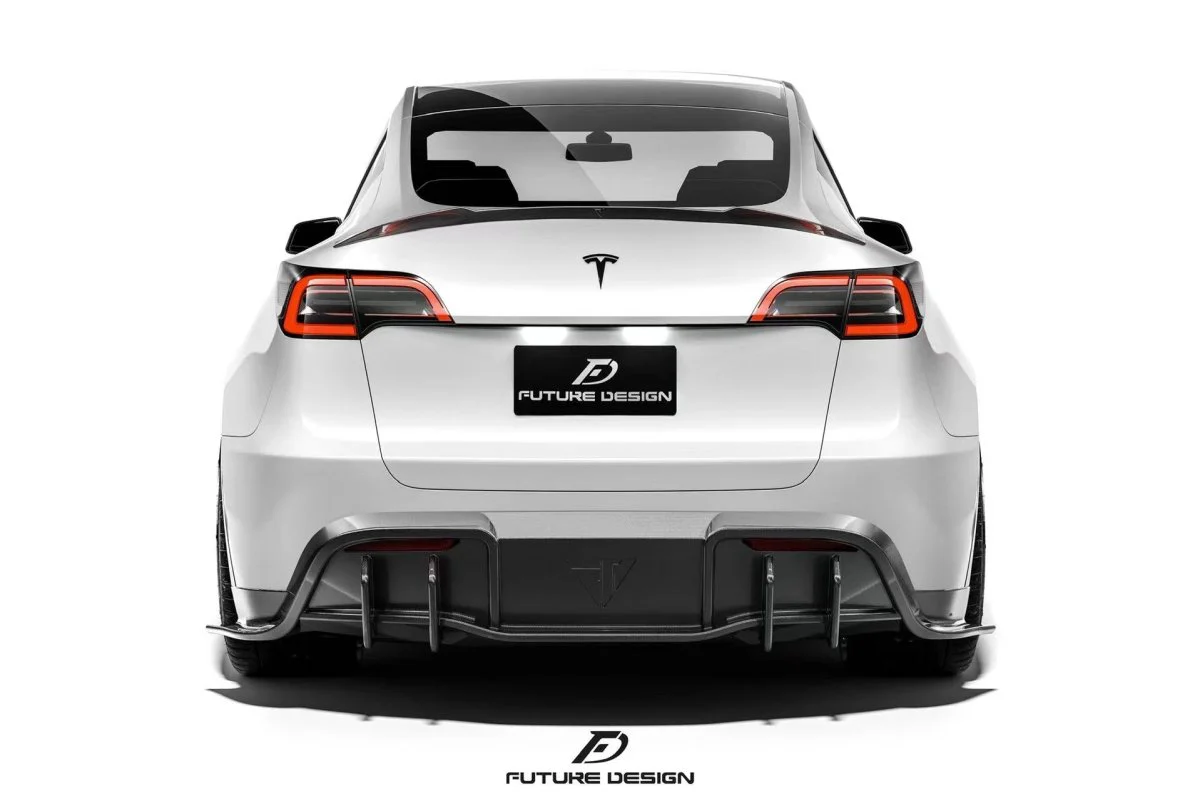 Future Design Carbon Fiber REAR DIFFUSER for Tesla Model Y / Performance