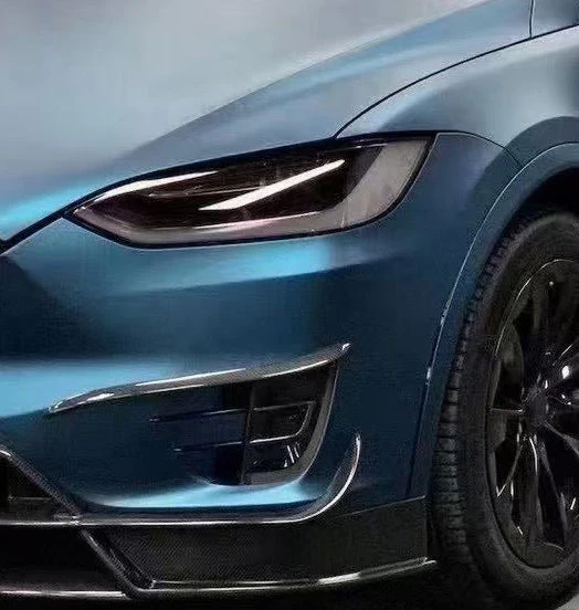Aero Republic RZ Style Front Canards for Tesla Model X P100D 100D 90D 75D 60D 2016-2021 Carbon Fiber