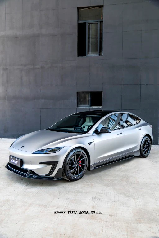 CMST Tuning V3 Front Lip for Tesla Model 3 Highland Performance 2024-ON Carbon Fiber / FRP