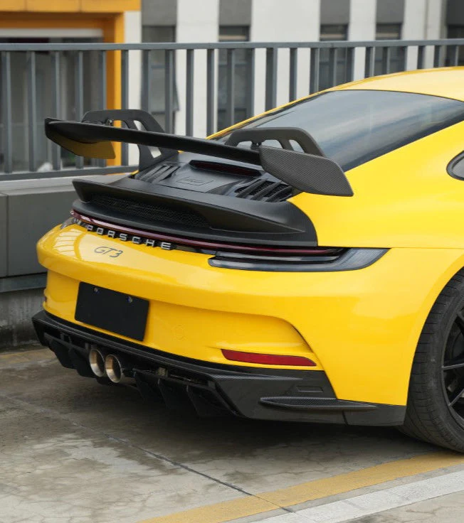 DuPont Tech Rear Bumper Lower Panel for GT3 Conversion Style Rear Bumper Dry Pre-preg Carbon Fiber
