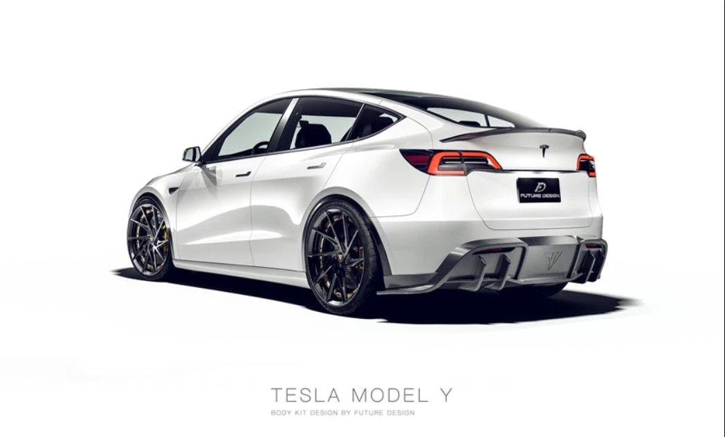 Future Design Carbon Fiber FD V1 REAR SPOILER for Tesla Model Y / Performance