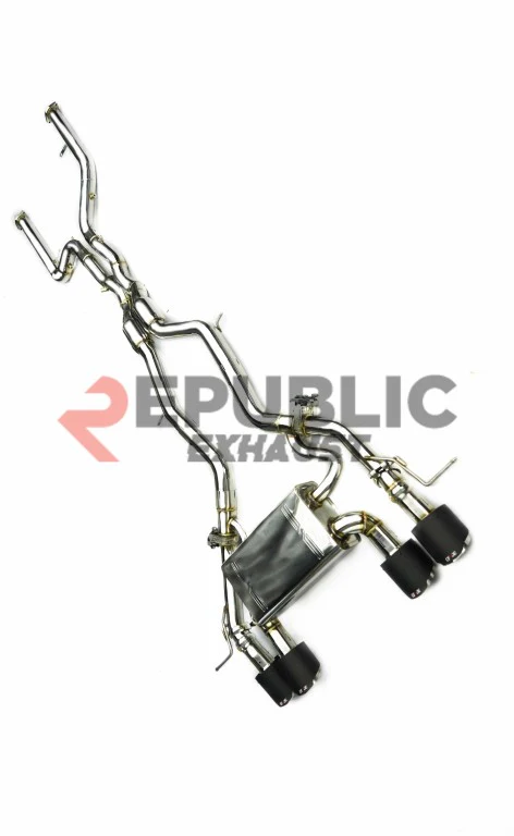 Republic Exhaust Catback Exhaust Quad Exit Tips for BMW M2 G87 2023-ON Titanium/Stainless Steel