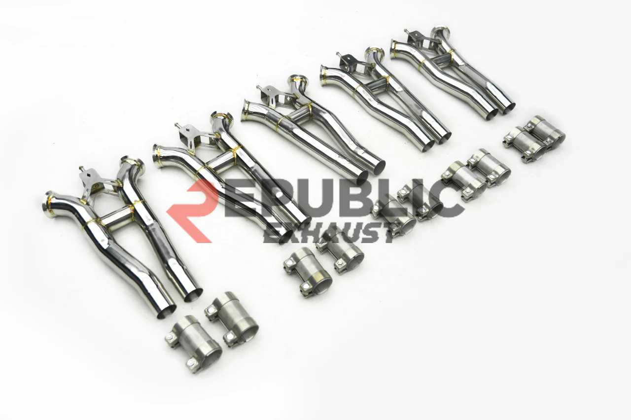 Republic Exhaust Midpipe Exhaust for Porsche Panamera 4S 971.1 971.2 2017-2023 Stainless Steel