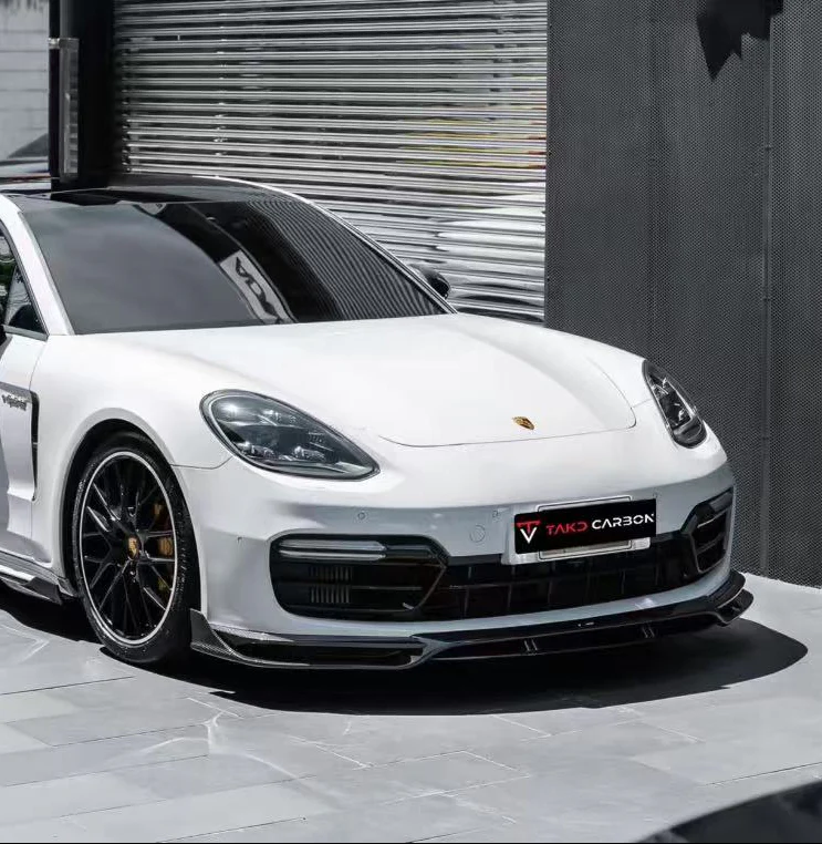 TAKD Carbon V2 Front Lip for Porsche Panamera 971.1 971.2 GTS 2017-2023 Dry Pre-preg Carbon Fiber
