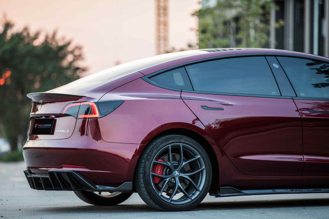 TAKD Carbon Rear Diffuser for Tesla Model 3 / Performance Pre-preg Carbon Fiber