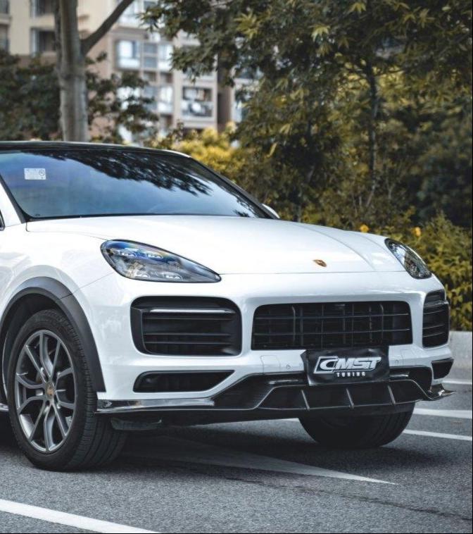 CMST Tuning Front Lip for Porsche Cayenne 9Y0 9Y0.1 9Y3.1 Base/S/Turbo S Carbon Fiber/FRP